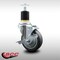 Service Caster 4'' SS Thermoplastic Rubber Swivel 1-7/8'' Expanding Stem Caster with Brake SCC-SSEX20S414-TPRB-TLB-178 - alternate 3